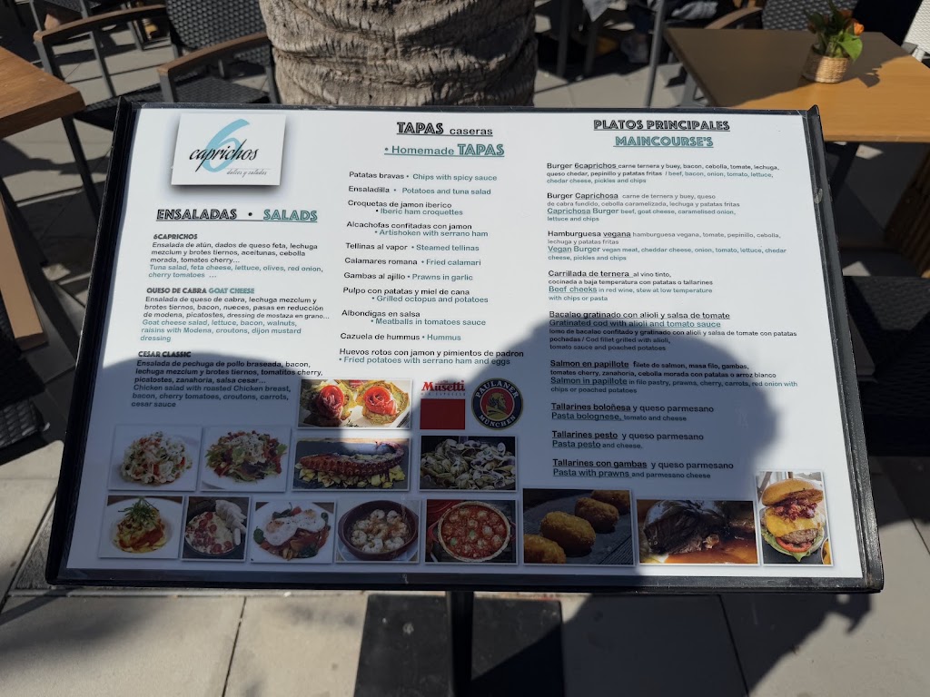 Restaurante 6caprichos — Carta