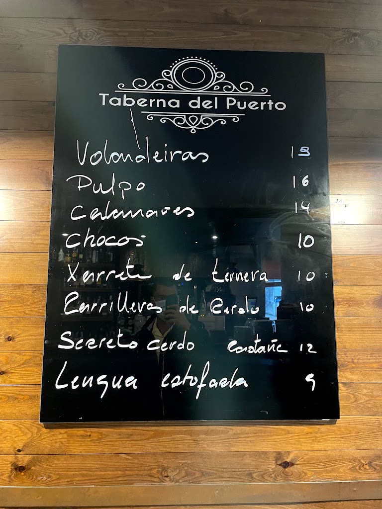 Taberna del puerto — Carta
