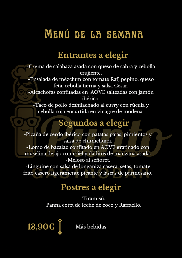 iPunto Gastrobar — Carta