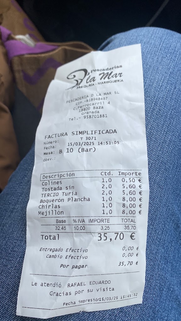 Pescaderias D'La Mar — Mas recientes