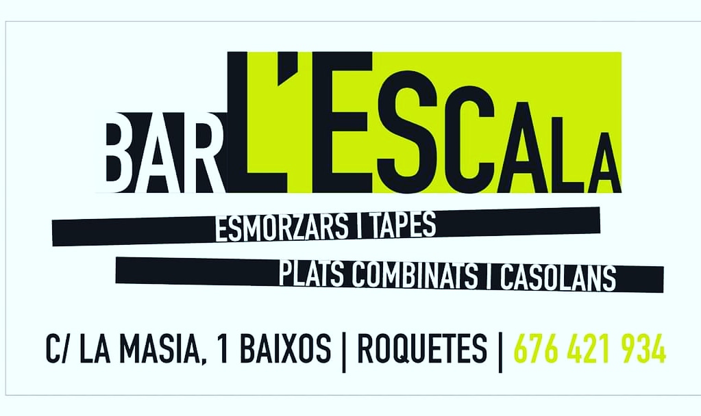 Bar L'Escala — Carta