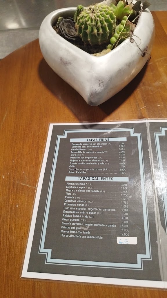 Bar Cerveceria Que Giro...? — Carta