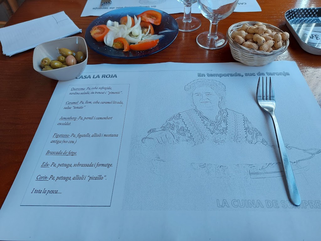 Restaurante CASA LA ROJA. — Carta