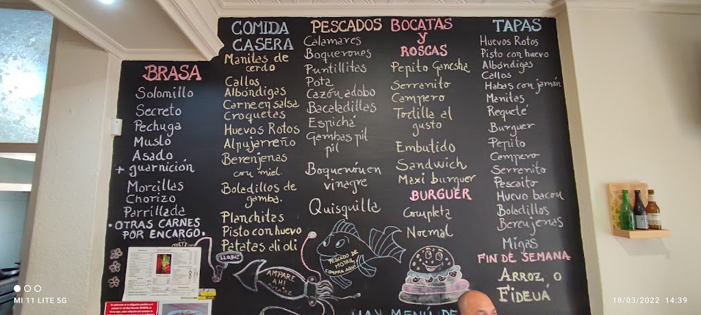 Bar Cafe Ganesha — Carta