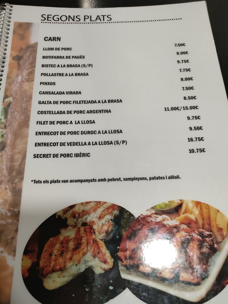 Restaurant Sofia — Carta