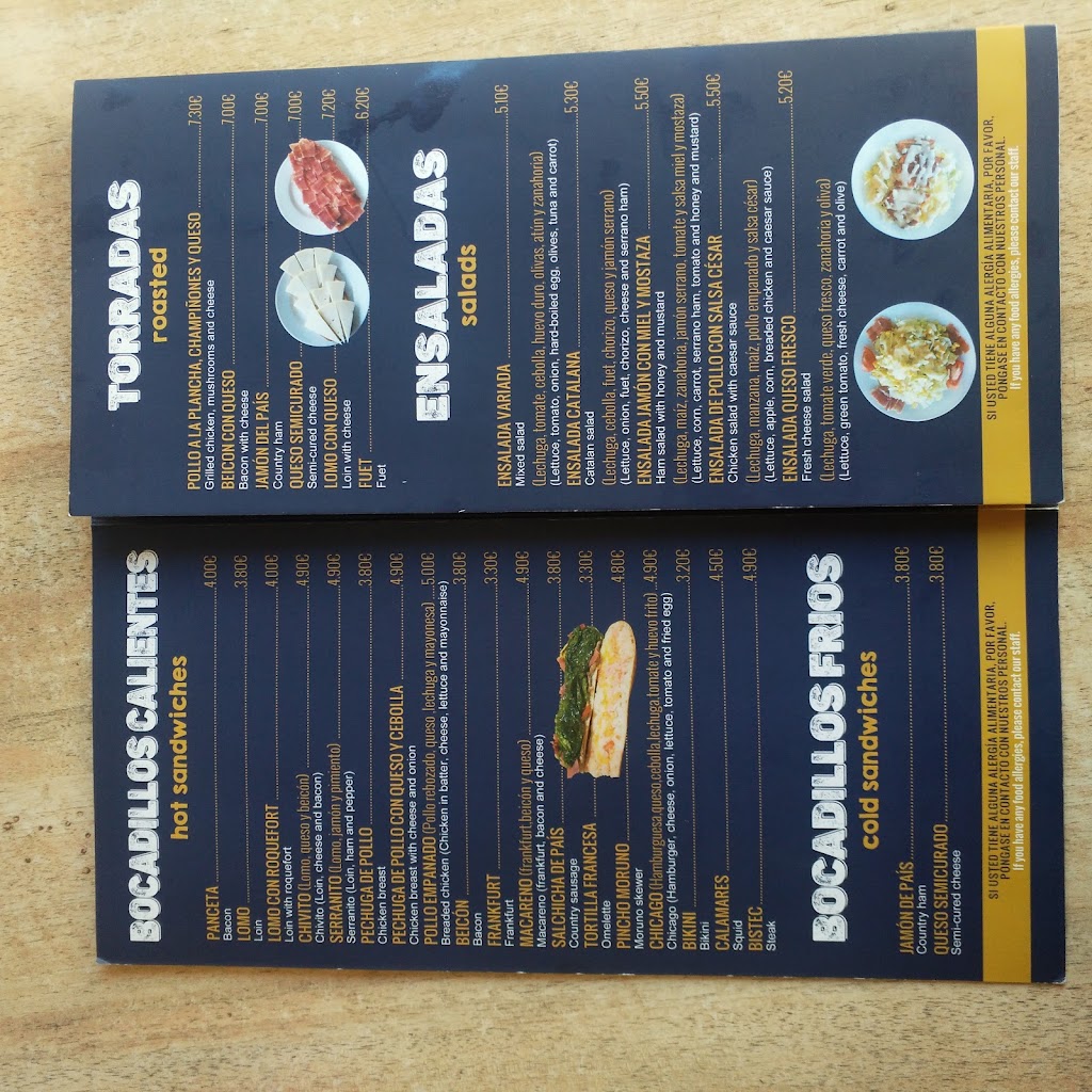 Restaurante Izan — Carta