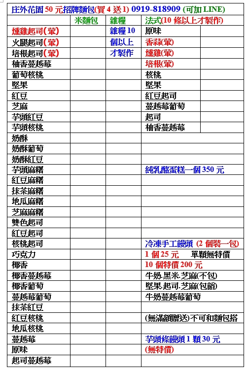 二水庄外花園手工麵包坊(米麵包) 的照片