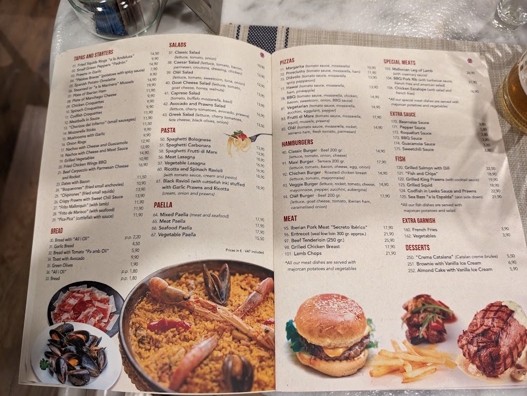 Restaurant Ole — Carta