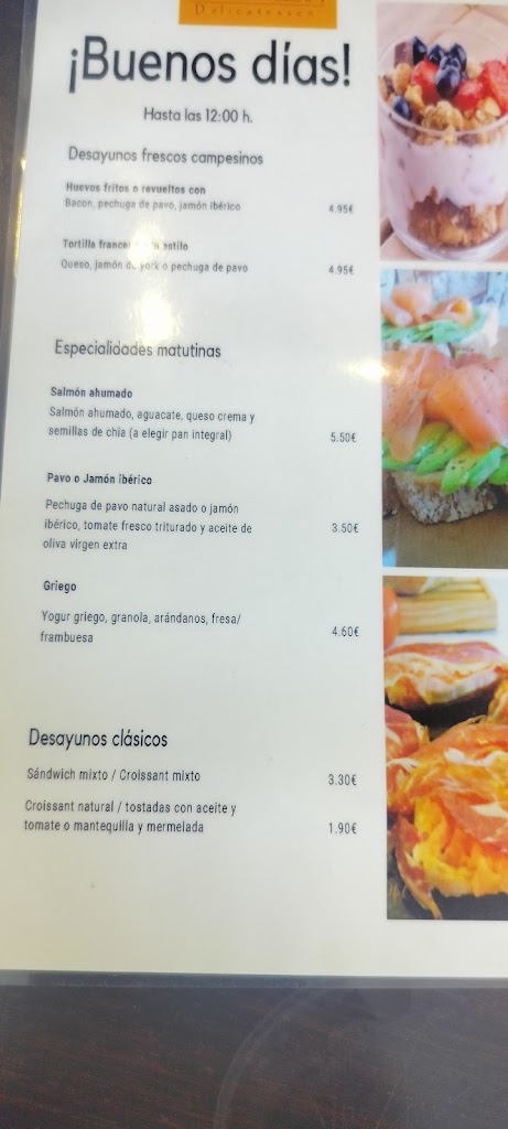La Travesia Restaurante — Carta