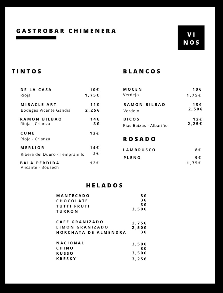 Chimenera Gastrobar — Del propietario