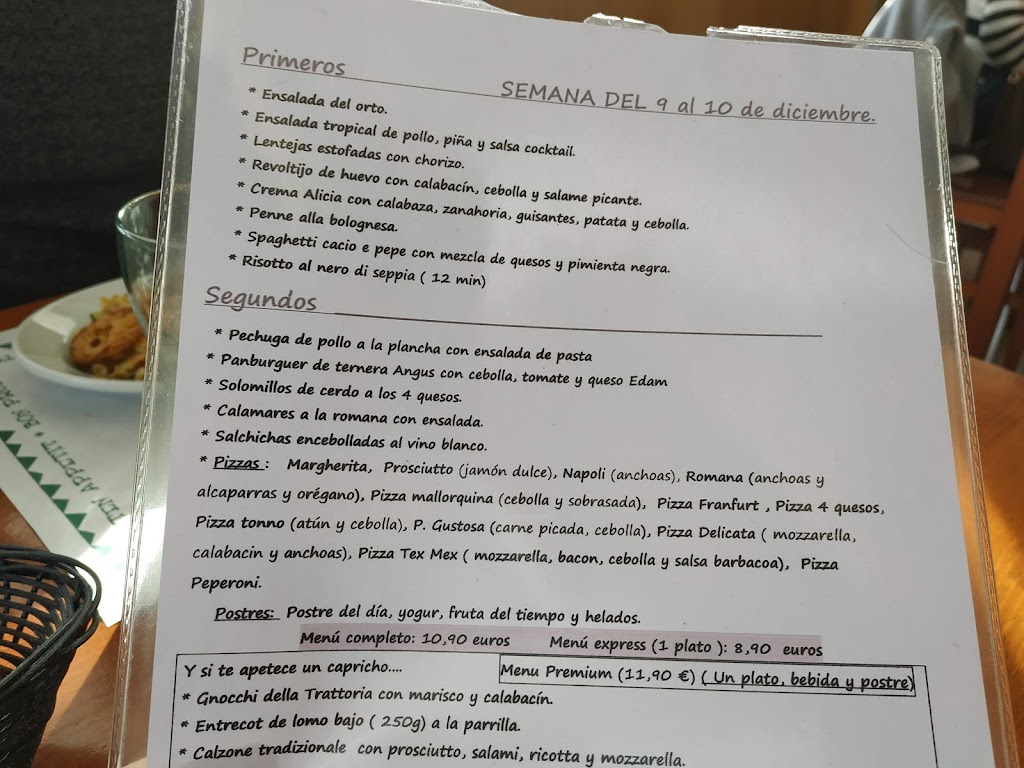 La trattoria di Peppe — Carta