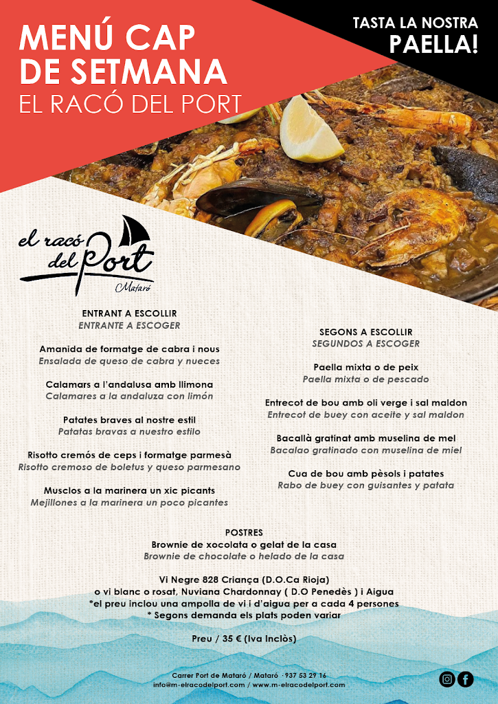 El Raco del Port — Carta