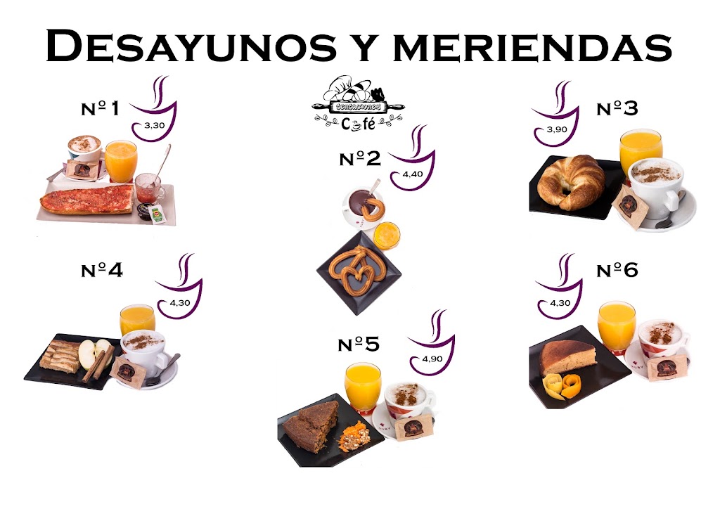 Tentaciones Cafe — Carta