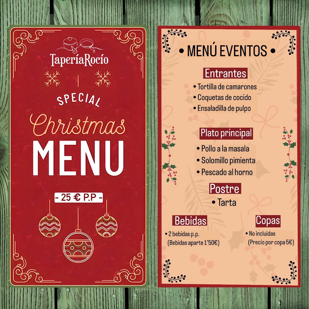 Taperia Rocio (la andaluza) — Carta
