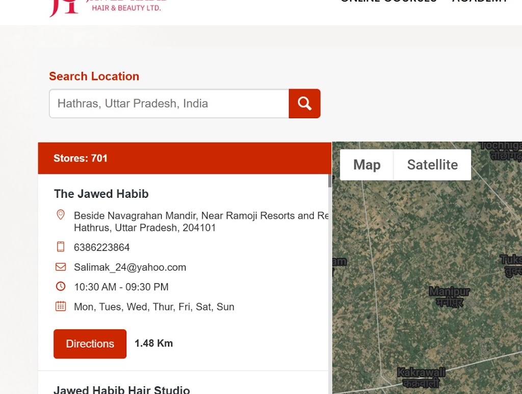 The Jawed Habib Unisex Salon Hathras