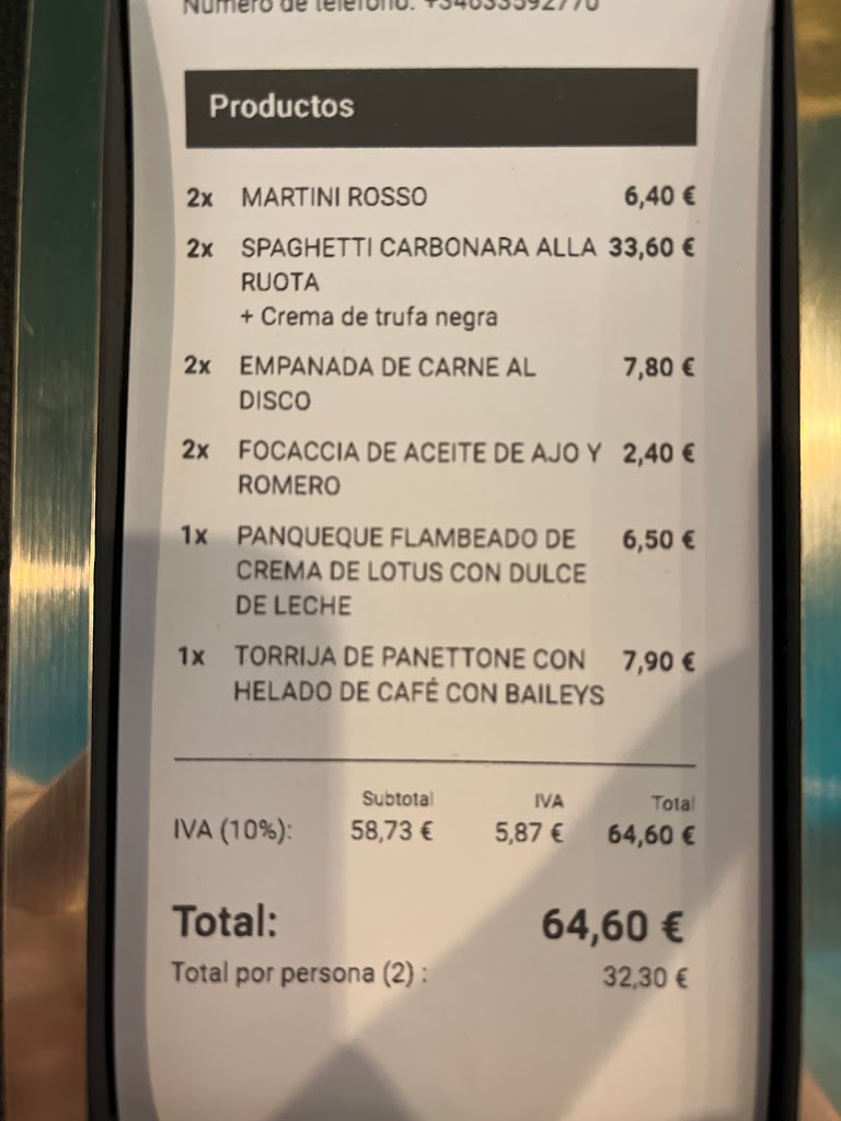 Restaurante Che Ragazzi - Fusione Gastronomica Italiana - Elda — Carta