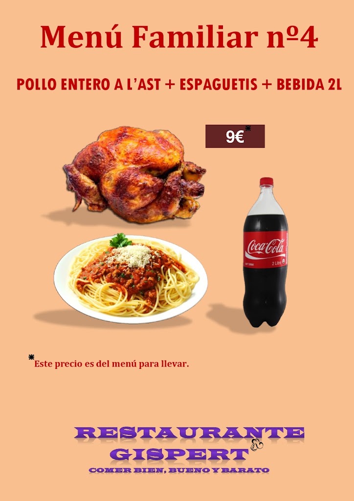 Restaurant Gispert — Carta