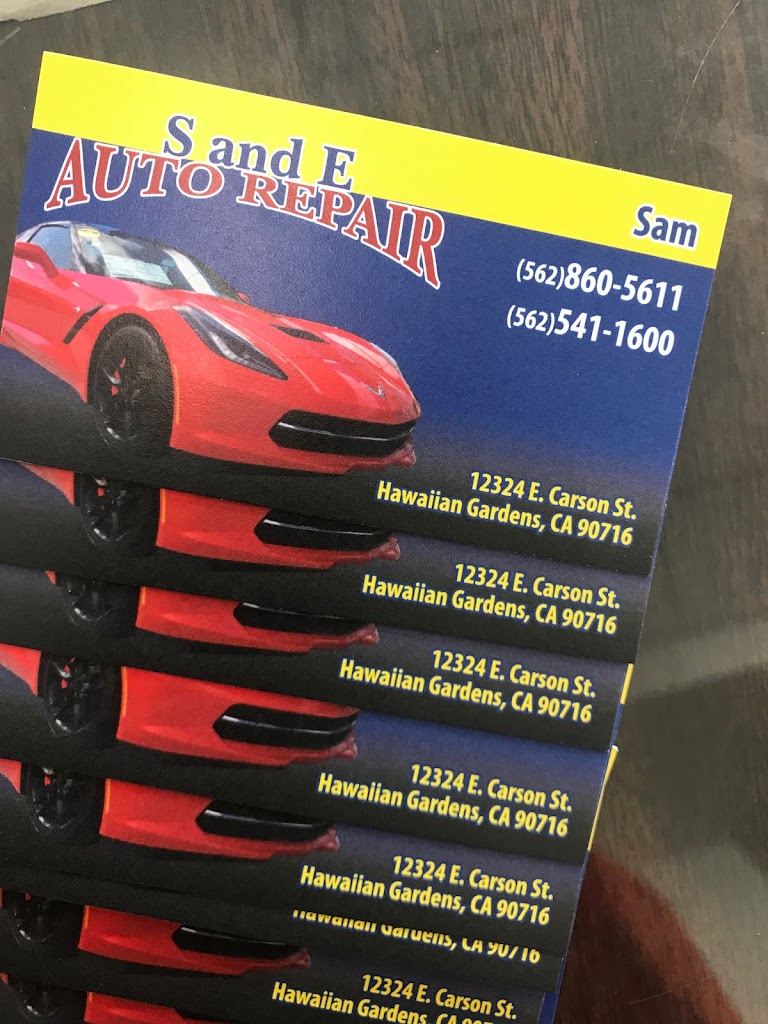 S and E Auto Repair in Hawaiian Gardens