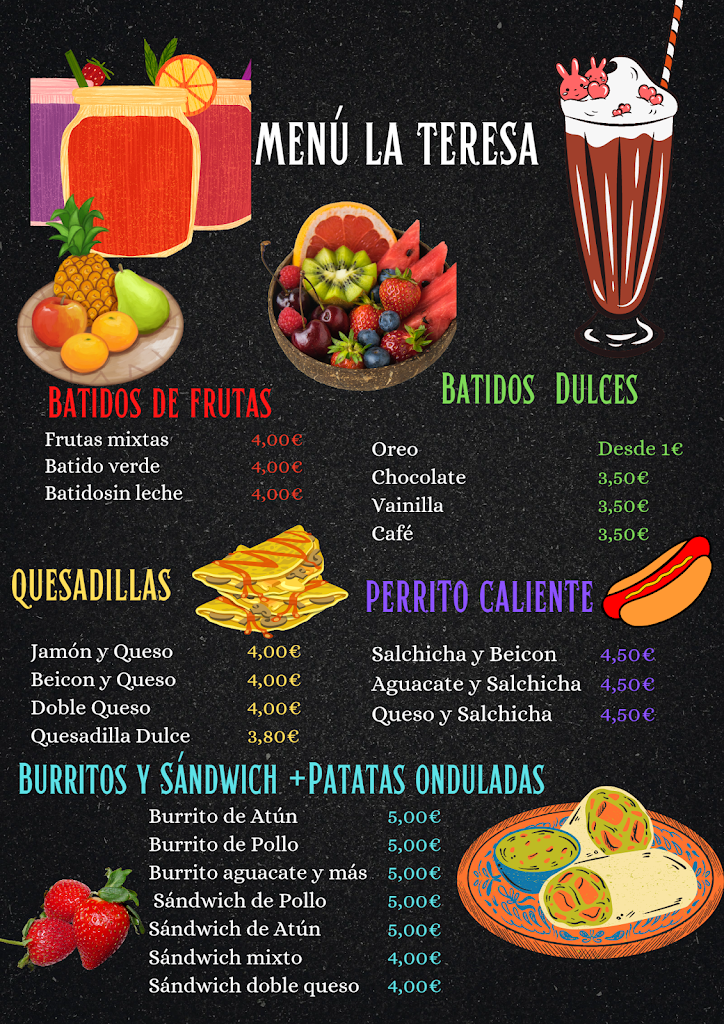 Restaurante La Teresa — Carta
