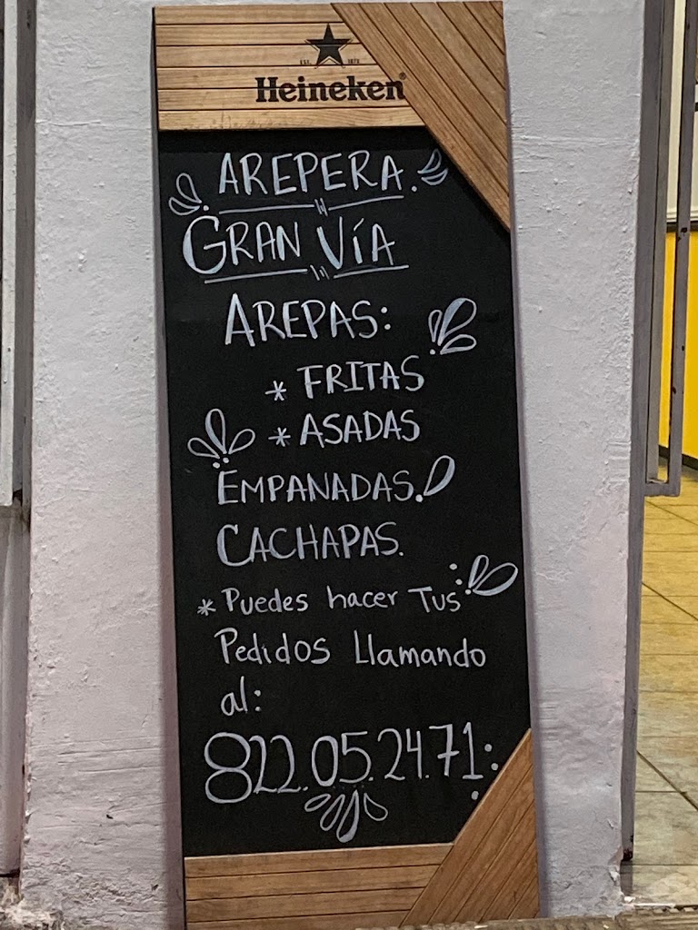 Bar Arepera Gran Via — Carta