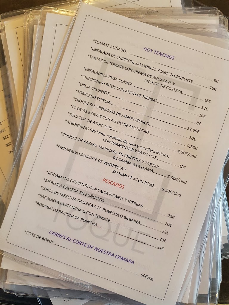 Restaurante EStoque — Carta