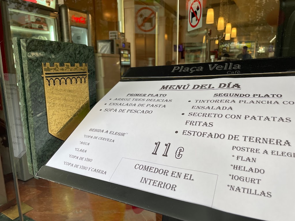 Restaurant Placa Vella Cafe — Carta