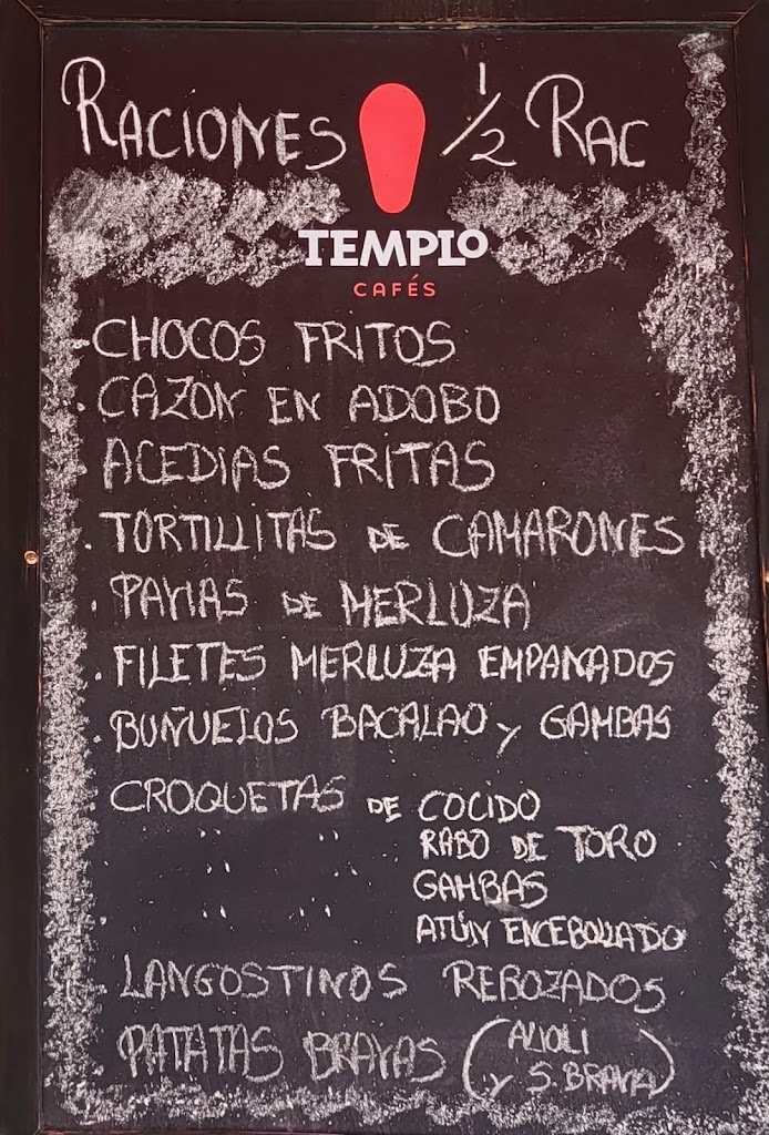 Bar Cafeteria Mya — Carta
