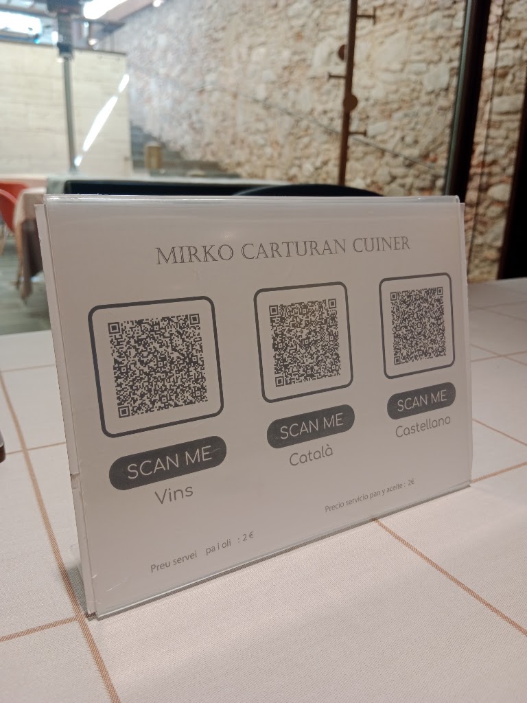 Mirko Carturan Restaurante — Carta