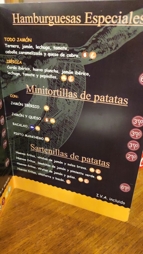 Restaurante Posada Entrevinas — Carta