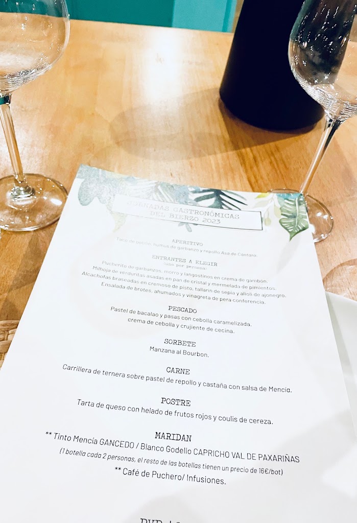 Vinomio Bar & Botanico — Carta
