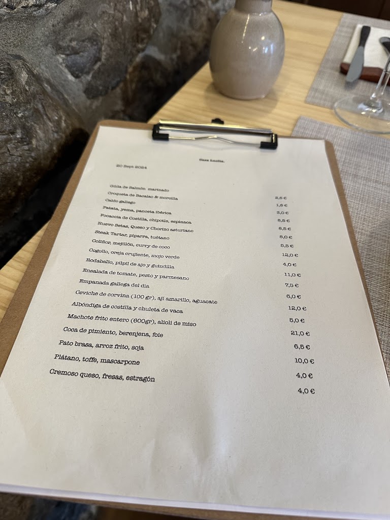 Casa Lucita — Carta