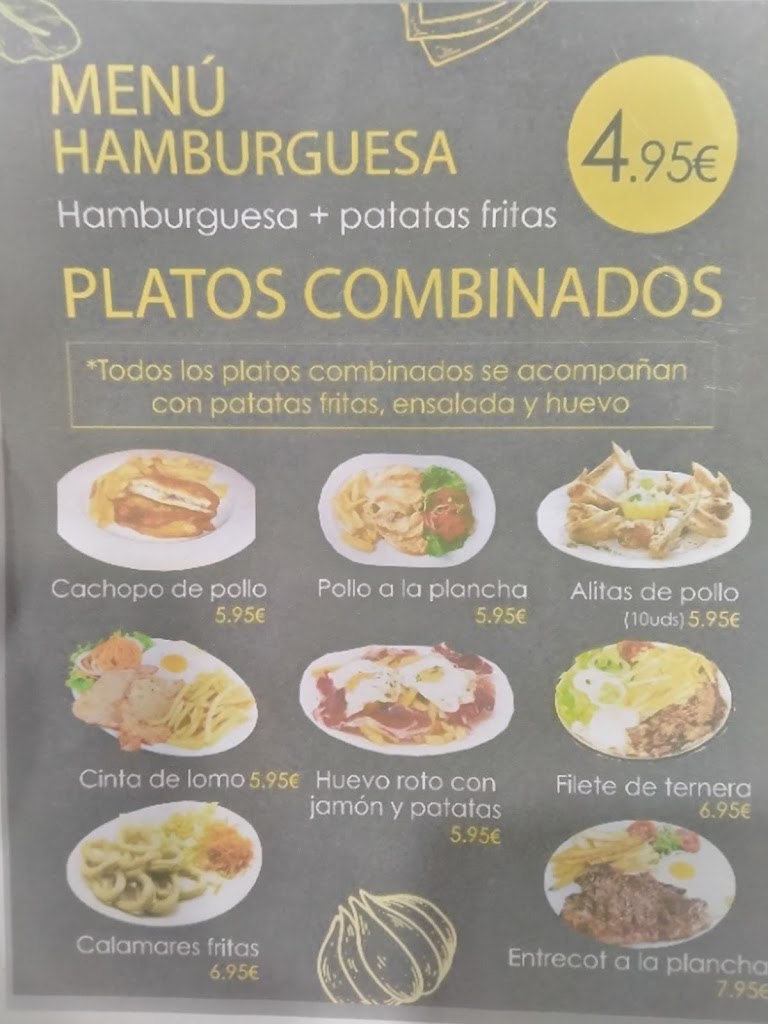 Cafeteria Jandro — Carta