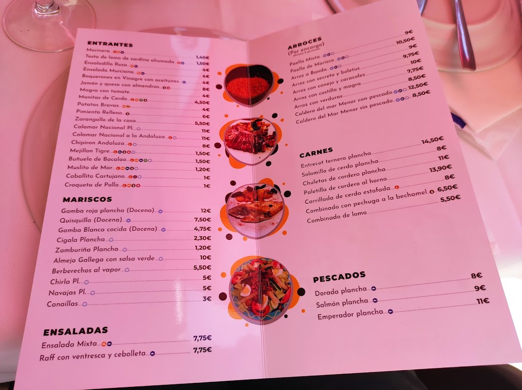 Bar Parque 30 de Julio — Carta