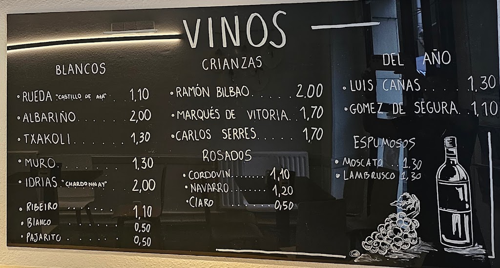 Bar Jubiletxe Ermua — Carta