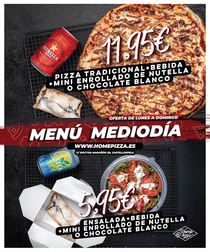 Home Pizza - Pizzeria Castelldefels — Carta