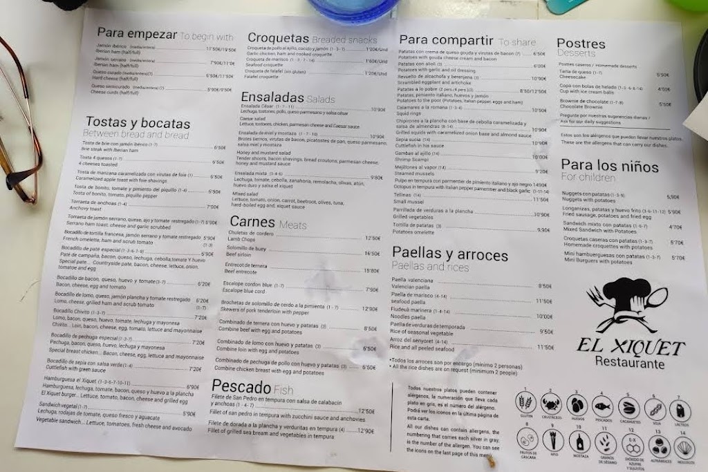 El Xiquet — Carta