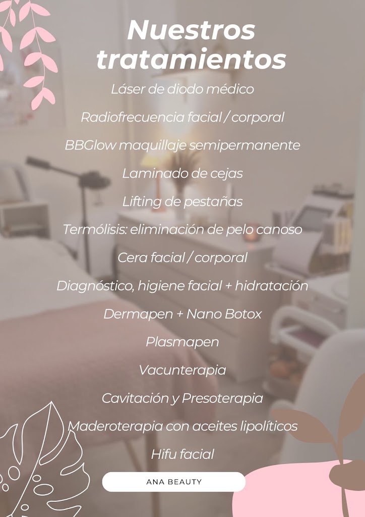 Estetica Ana Beauty Villalba — Carta