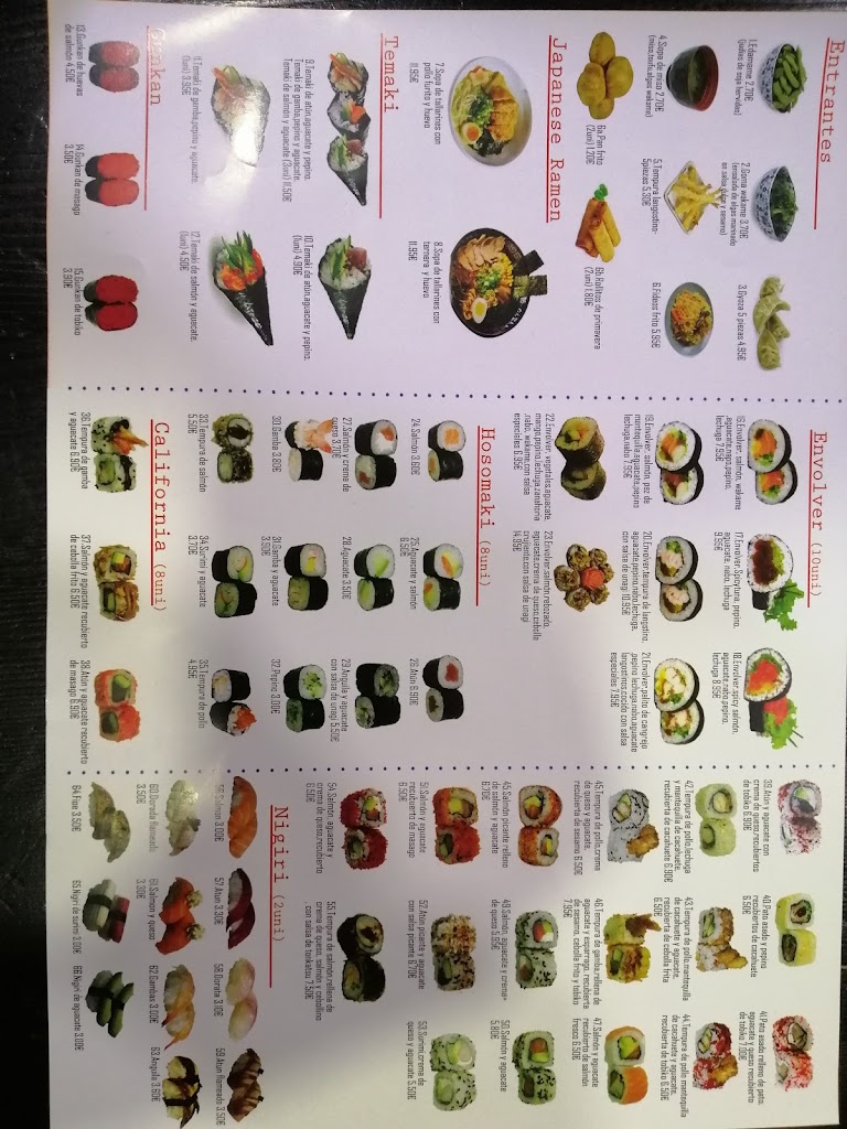 Bar Tete Cafeteria — Carta