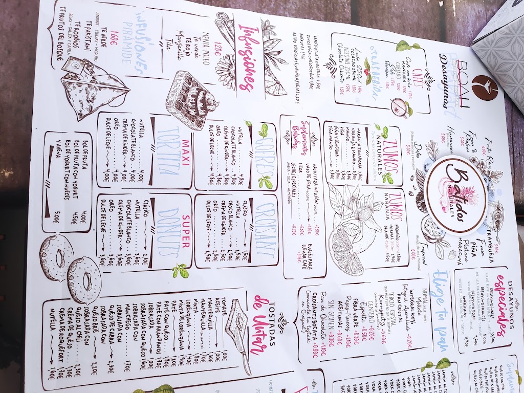 BOAH Coffee and Cocktail — Carta