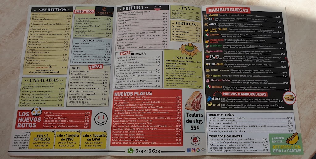 La Piadina Calafell — Carta