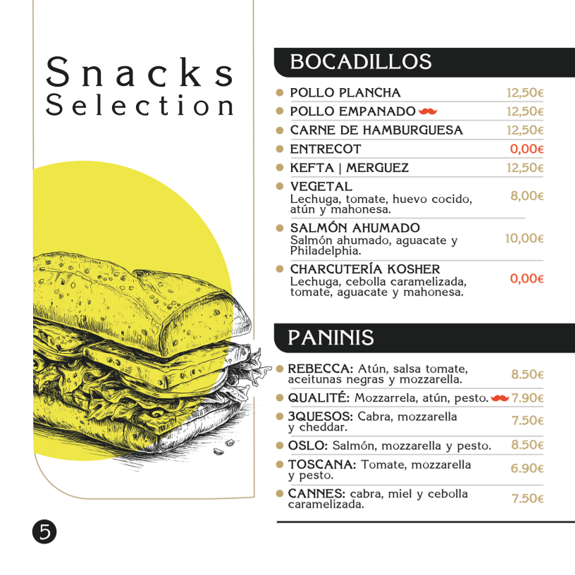 Restaurante Qualite — Carta