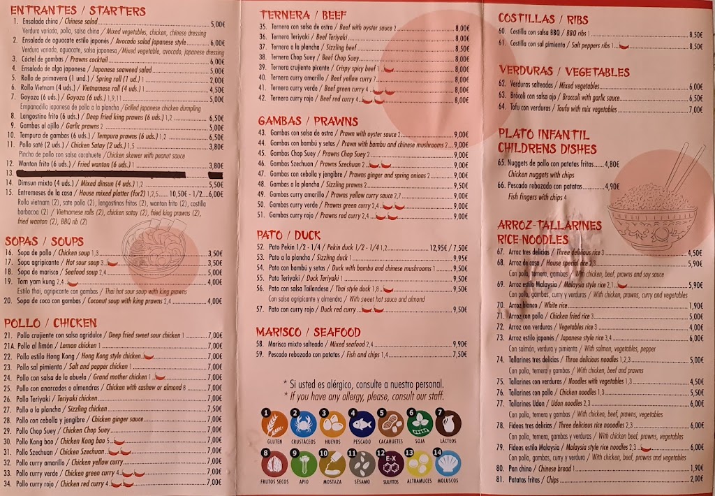 Los Sabores — Carta