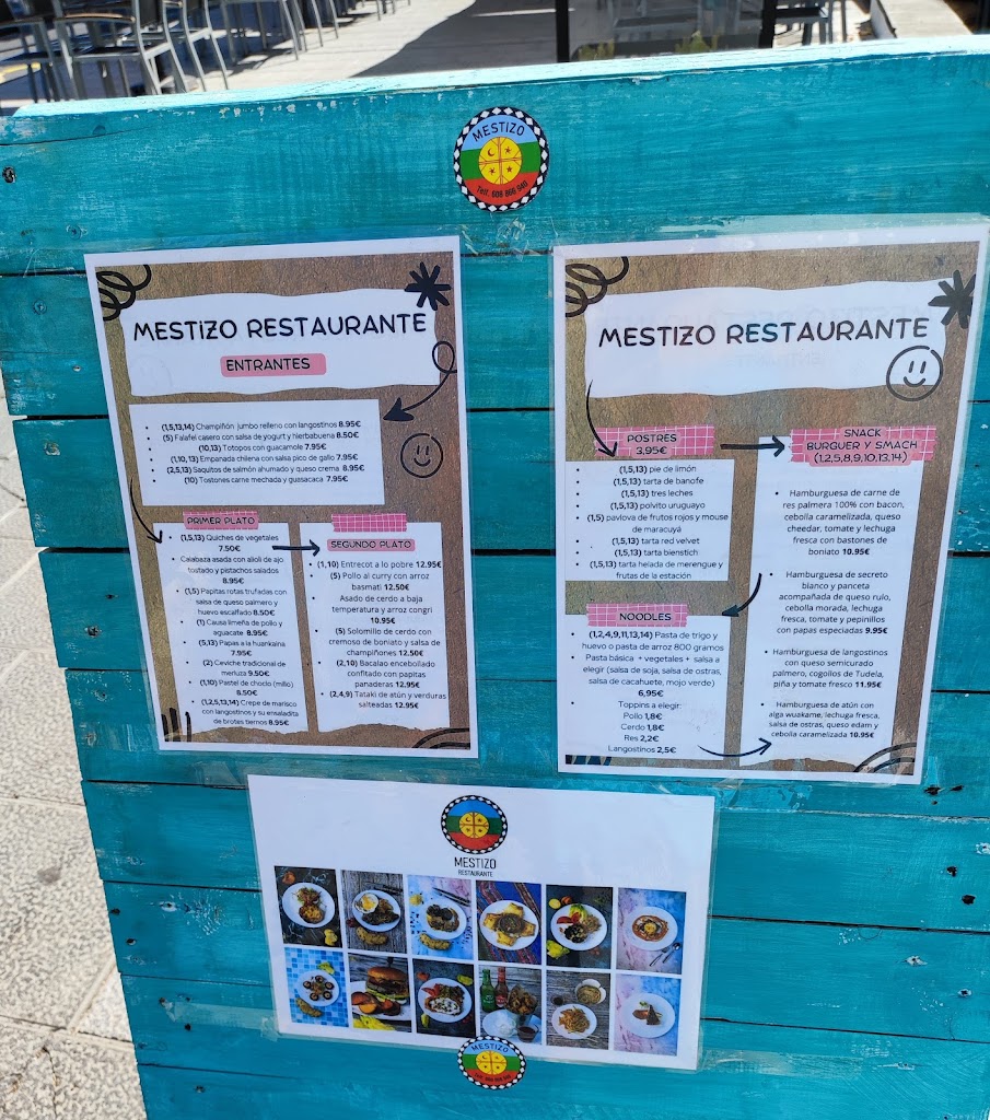 Mestizo Restaurante — Carta