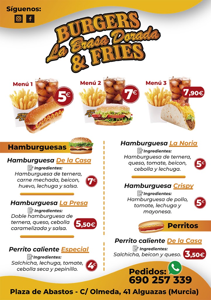 La Brasa Dorada — Carta