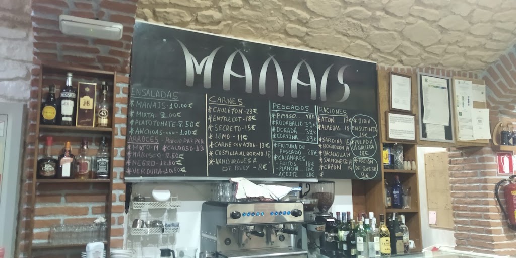 Restaurante Manais — Carta