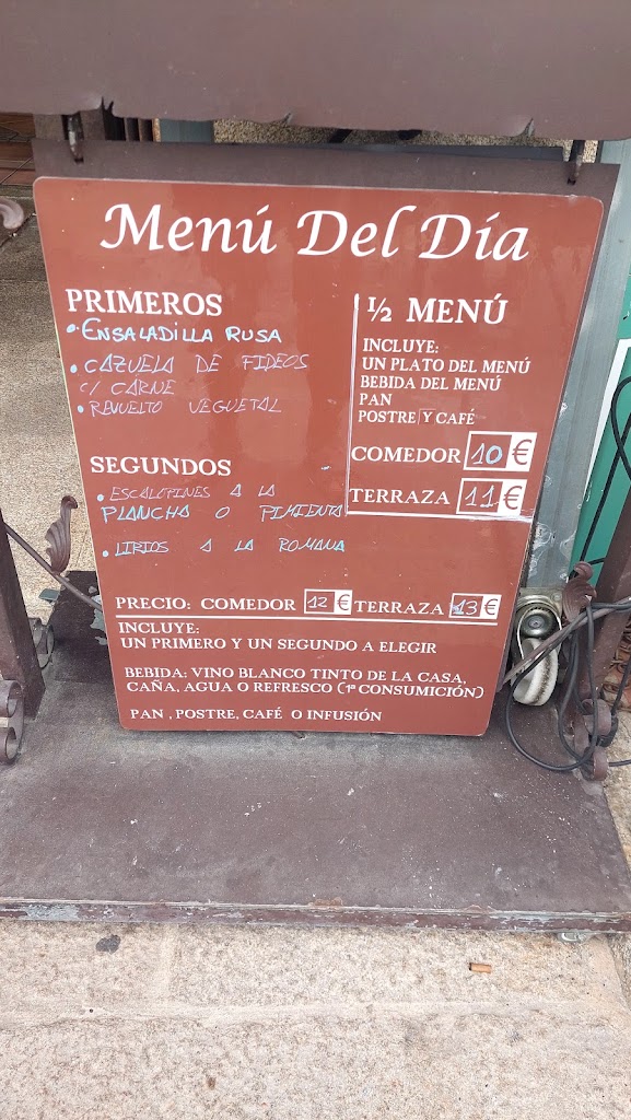 Restaurante Casa Mucha — Carta