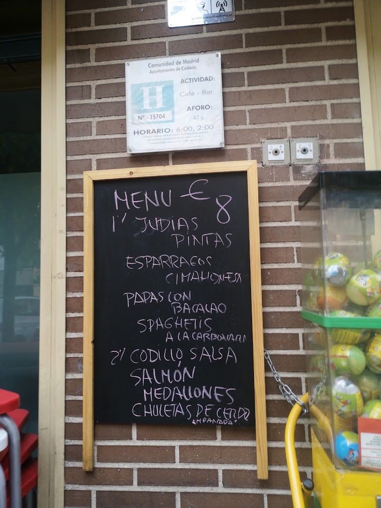 Cafeteria Mar Rojo — Carta
