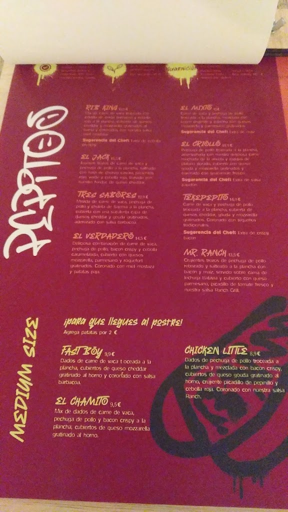 Lara Grill | Muntaner — Carta