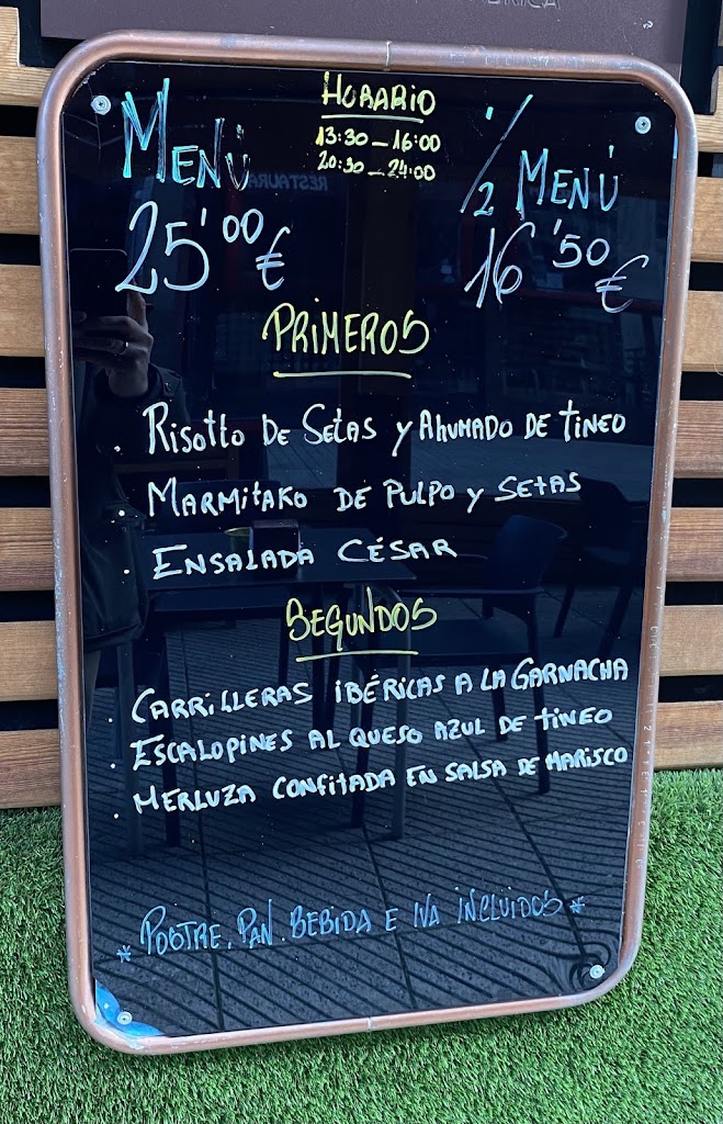 Restaurante Tiempos Nuevos — Carta