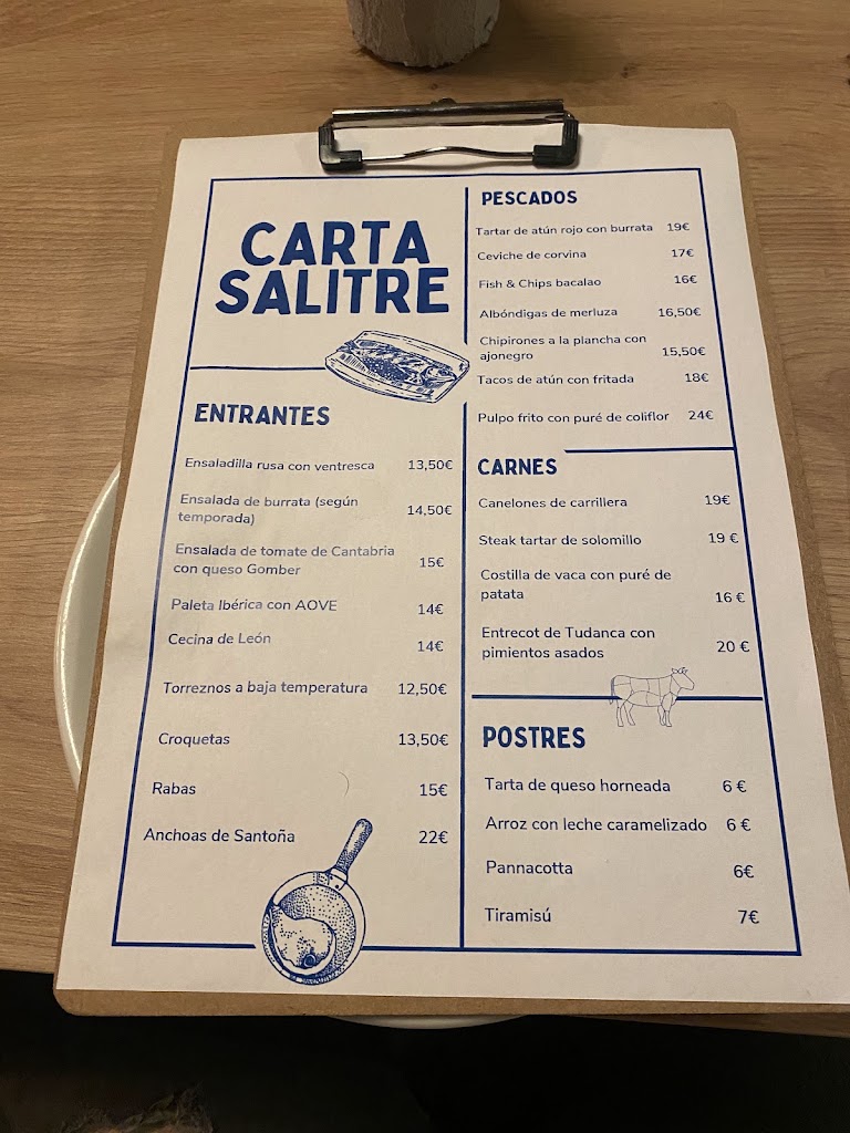 Salitre — Carta